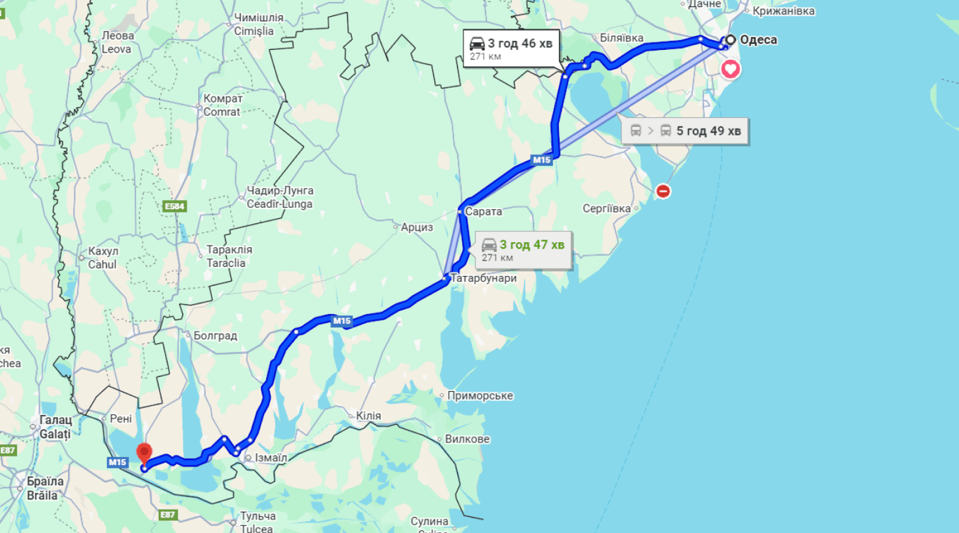 Затори на трасі Одеса-Рені до Орлівки