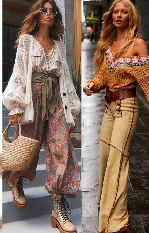 Брюки в стиле бохо снова в моде