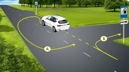 Тест ПДР про розворот — яка траєкторія дозволена - 285x160