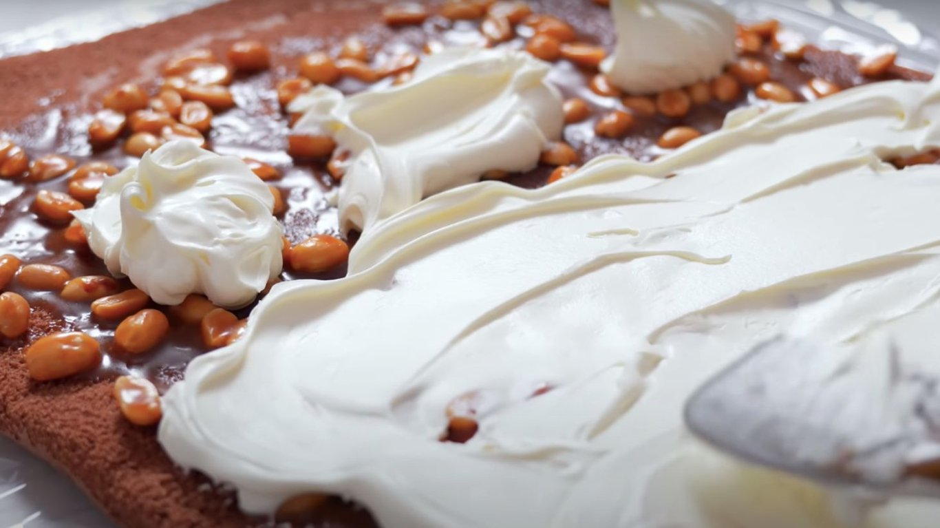 Sponge cake and filling