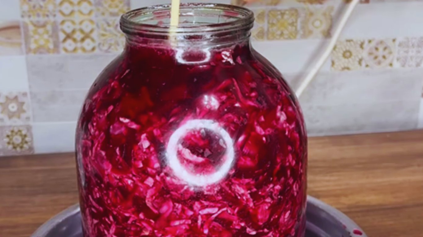 рецепт квашеної капусти з буряком