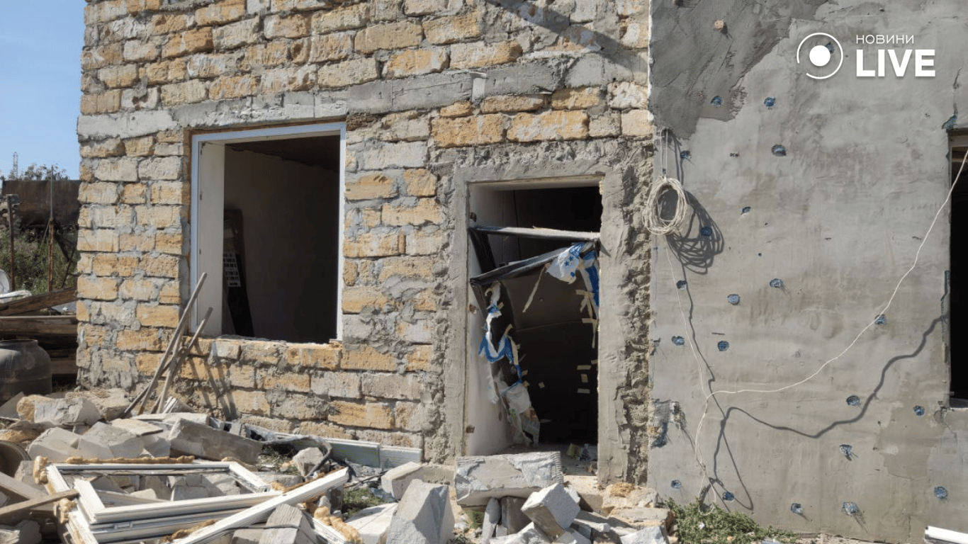 Разрушенный дом, атака на Одесщину 26 августа