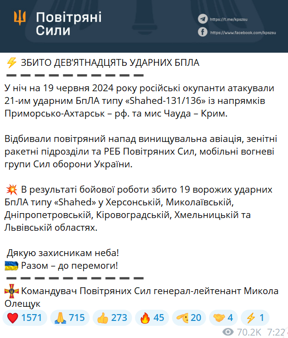 Украина обстріл