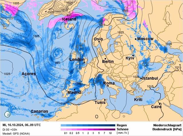 Погода в Украине 16 октября