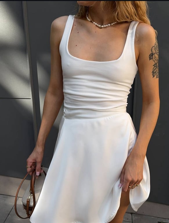 In the summer, you can't do without a skirt either