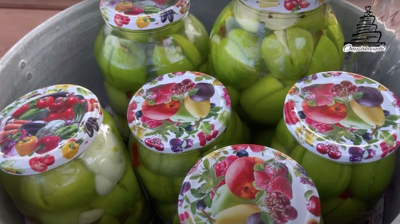 рецепт фаршированных зеленых помидоров на зиму