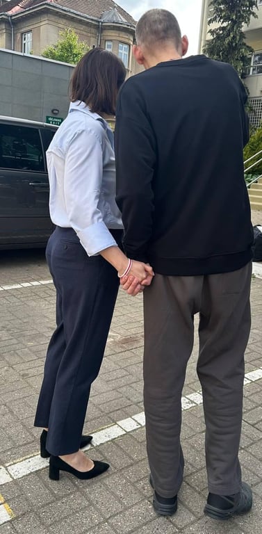 Тихановська з чоловіком