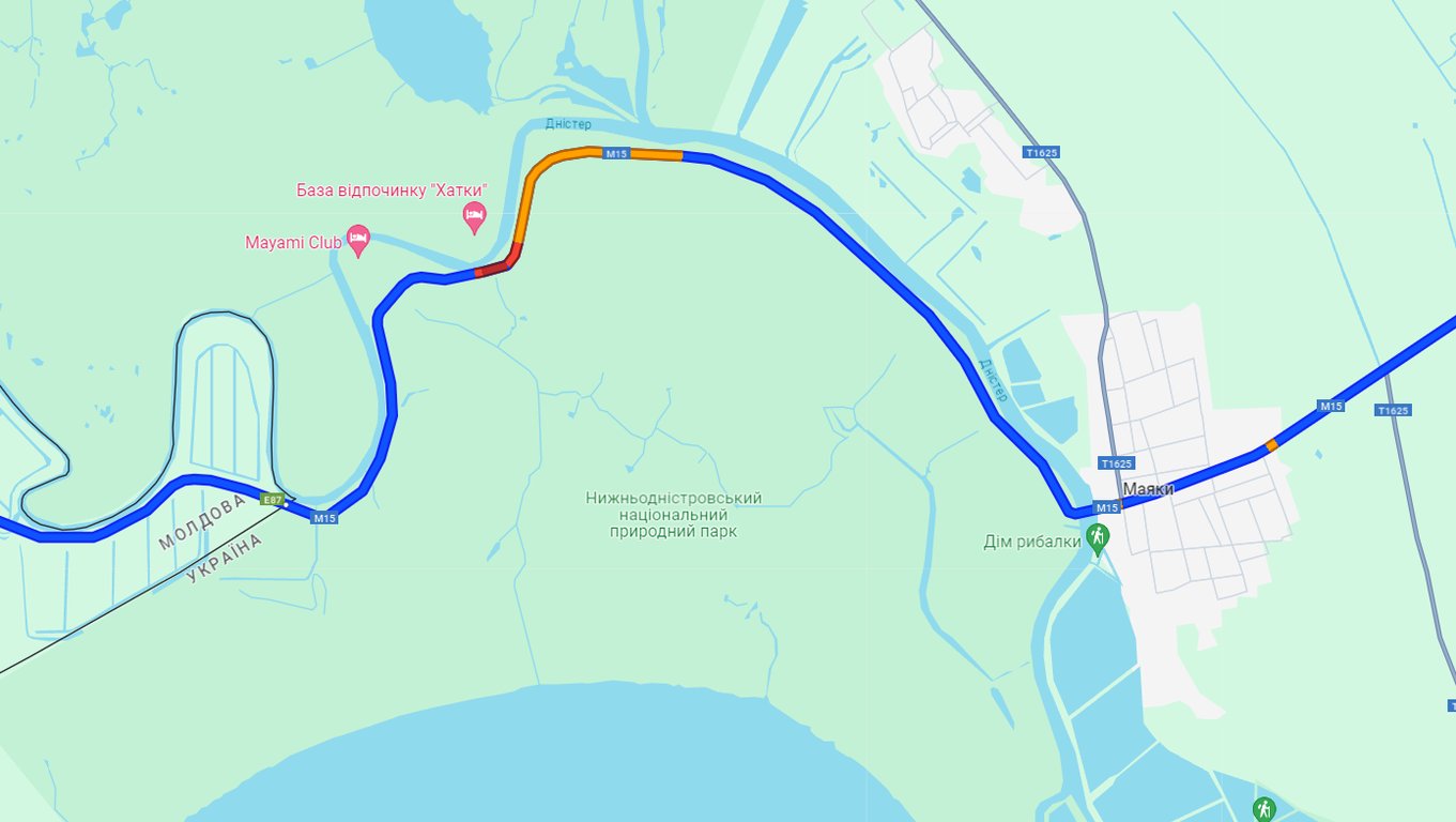 Пробки в направлении Паланки 20 июля вечер