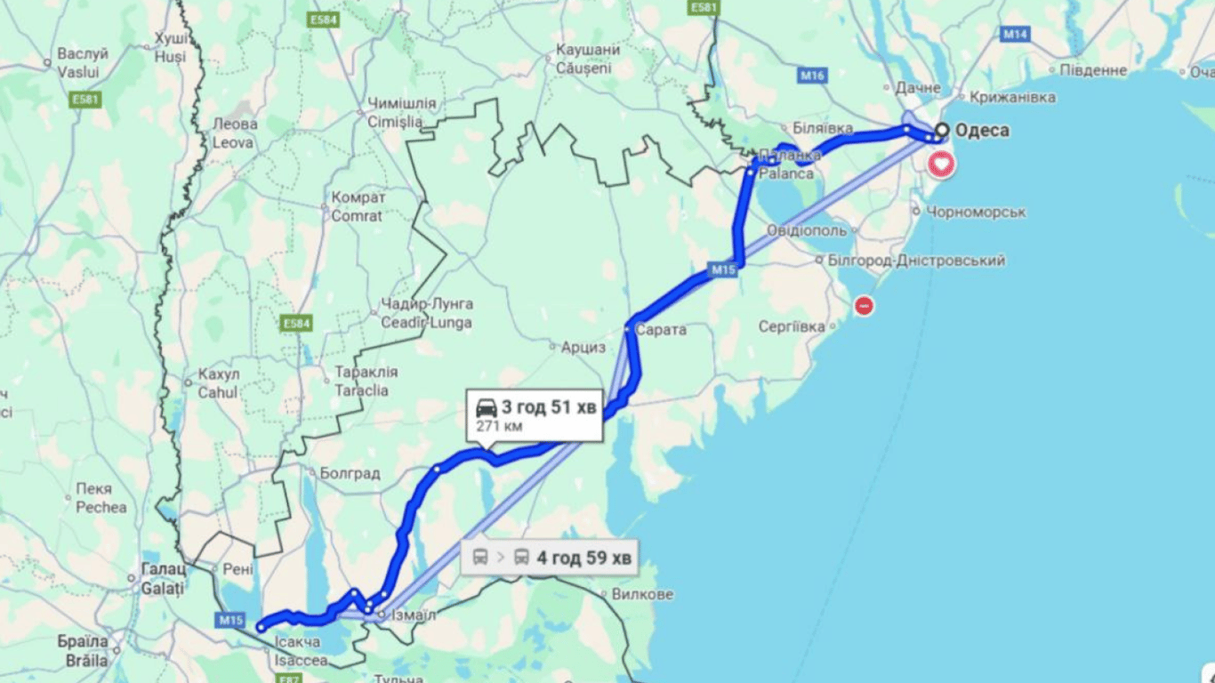 Дорога до КПП Орлівка