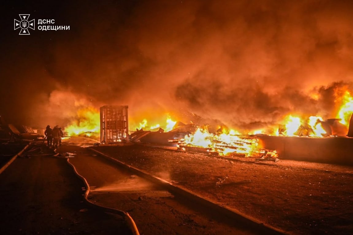 Пожежа через російську атаку 29 вересня