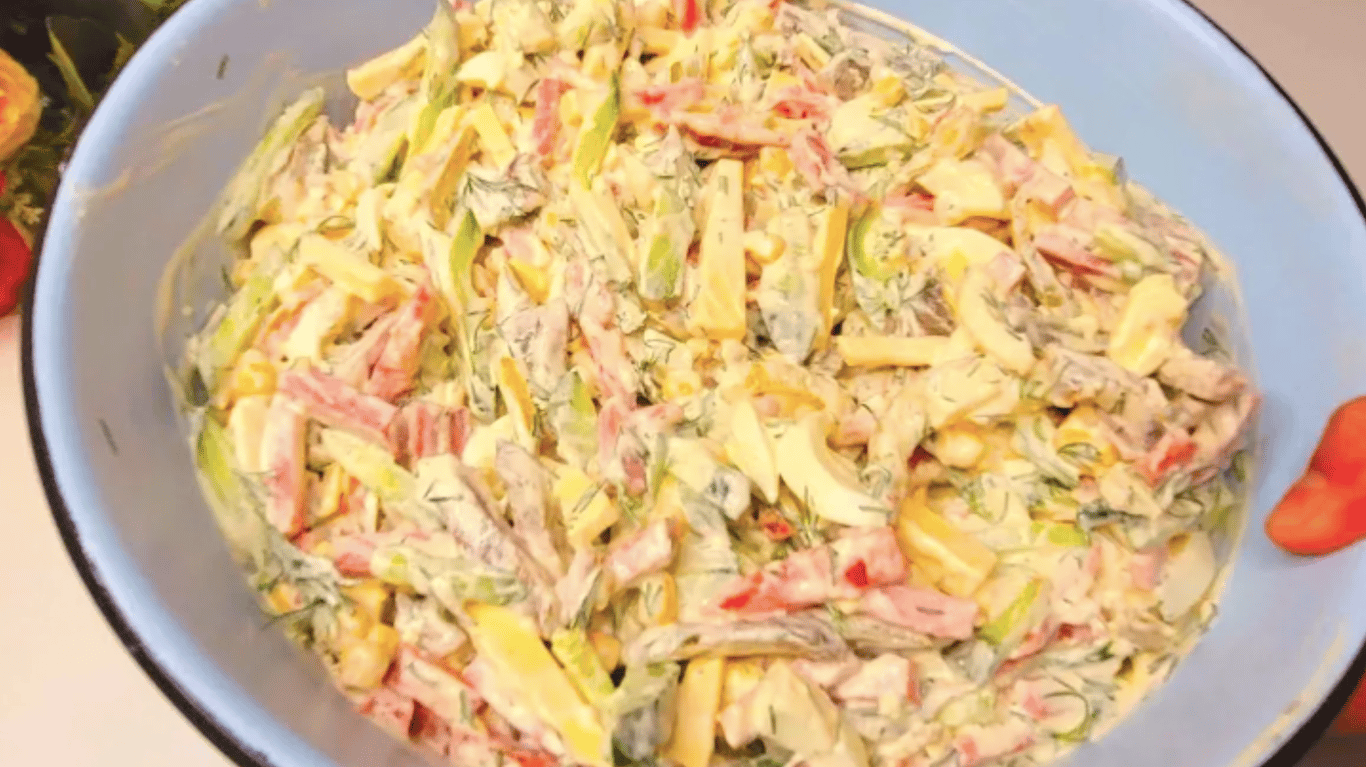 смачний салат з яловичиною