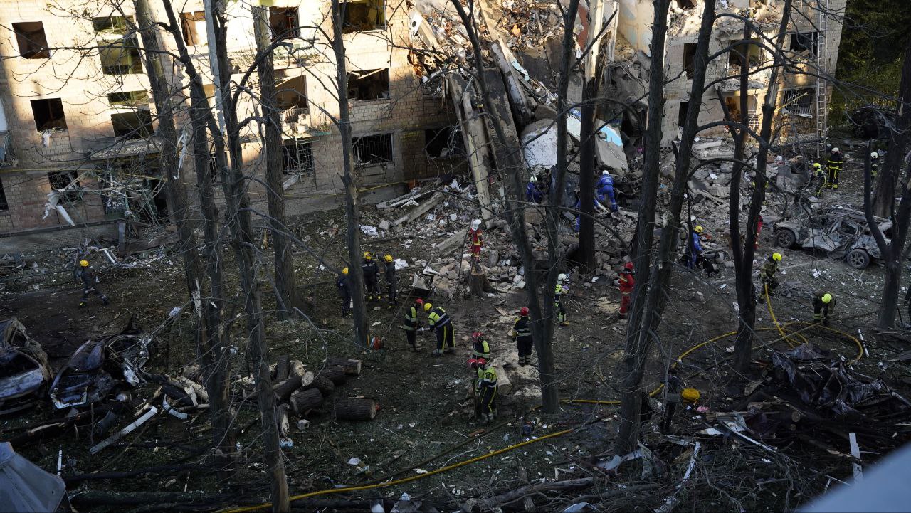 The aftermath of the shelling of Kyiv on June 23