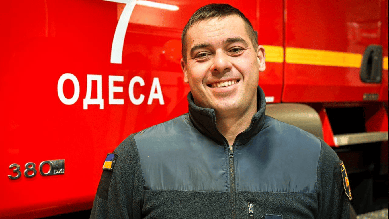 Віталій Лабутін сержант служби цивільного захисту ДСНС в Одеській області . Фото: ГУ ДСНС України в Одеській області