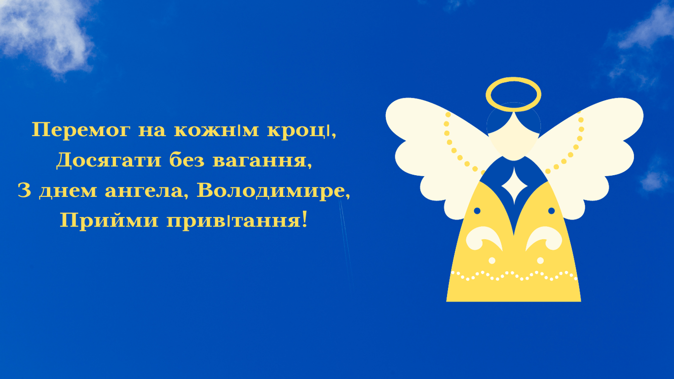 З Днем ангела Володимира 2024 року — красиві листівки