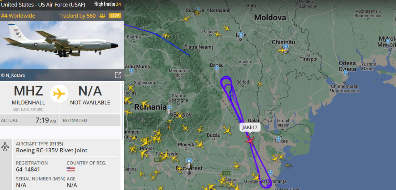 Взлет авиации — разведывательные миссии самолетов НАТО около границ Одесской области - фото 2