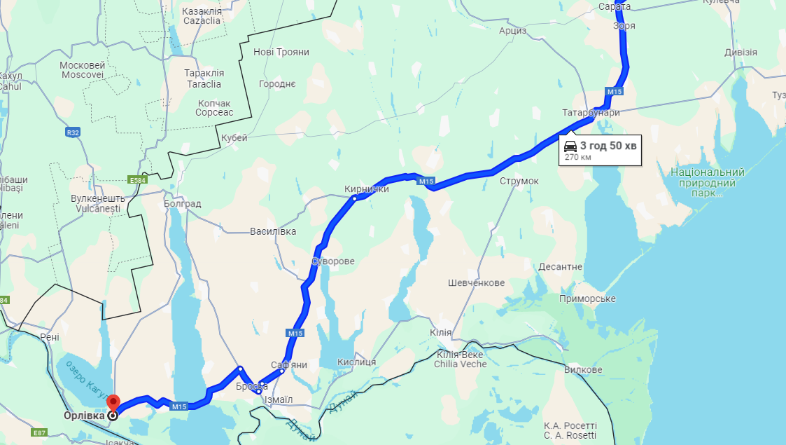 Пробки в направлении Орловки 29 июля