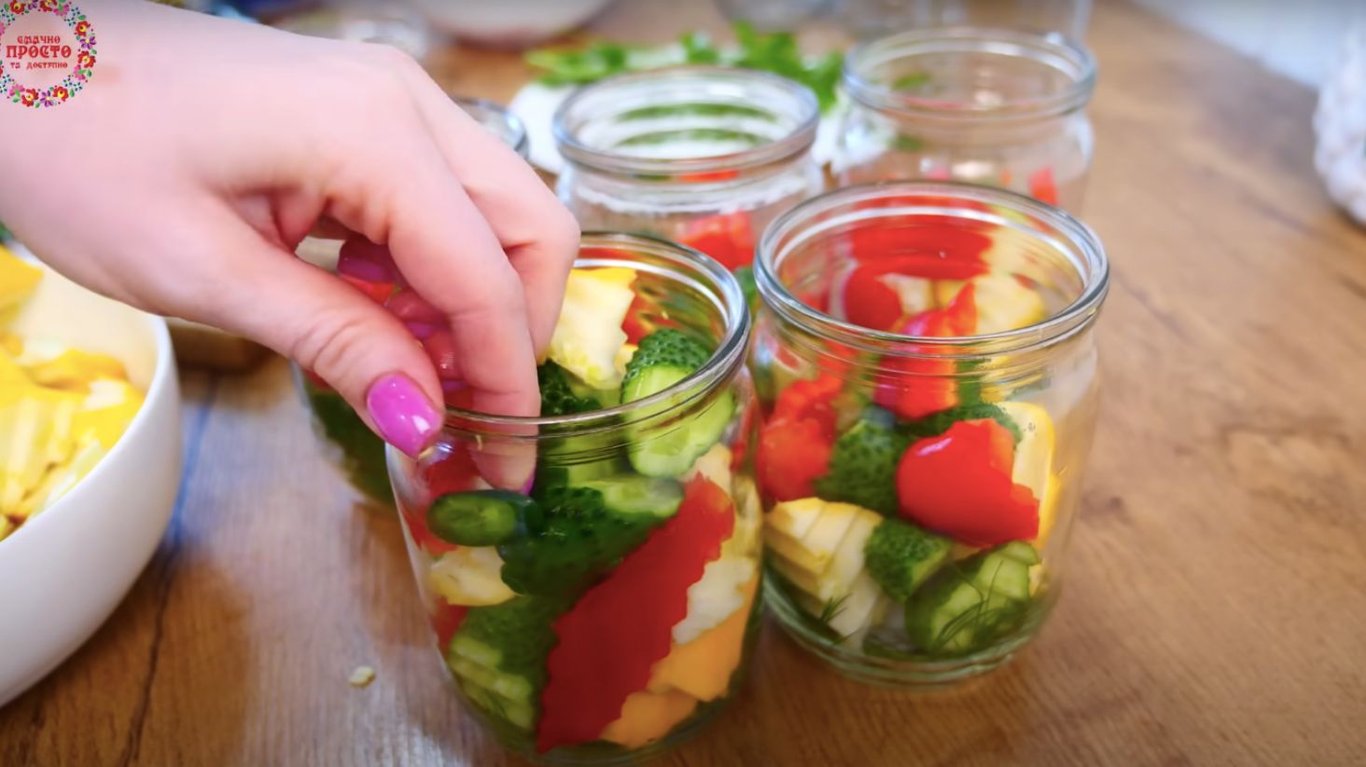 вкусная заготовка на зиму из овощей 