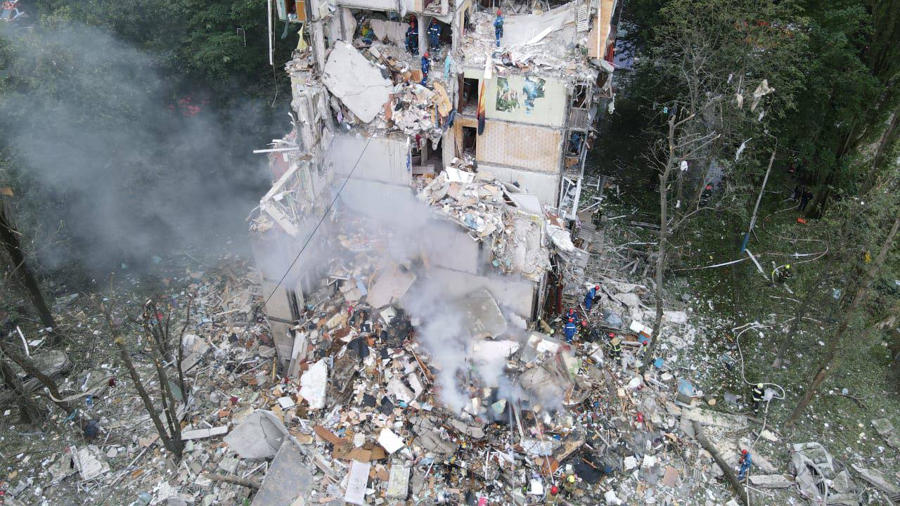 Russian shelling of Kyiv on July 31