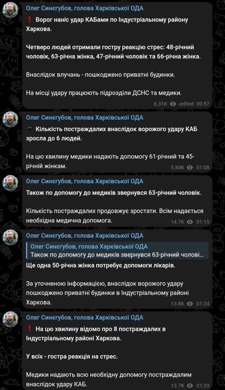 Обстрел Харькова ночью 21 октября 2025 года