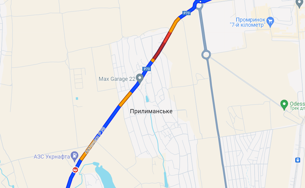 Рух транспорту через Прилиманське дуже ускладнено — причина - фото 1