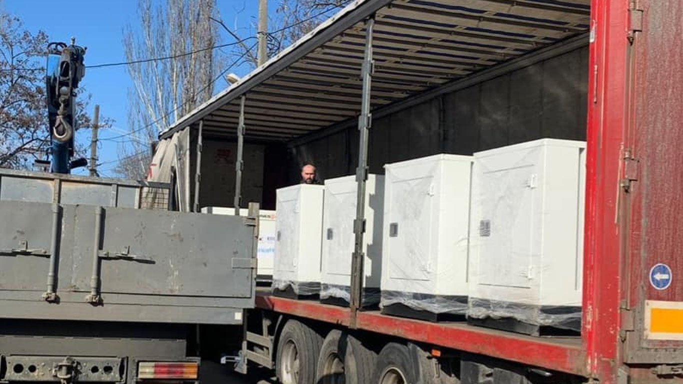 Одесщина получила восемь мощных генераторов от ООН