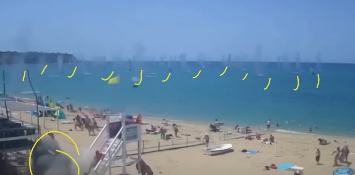 Обломки от ракеты в Севастополе разлетелись