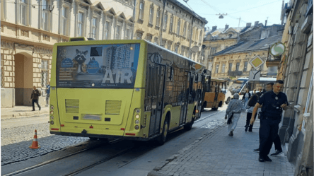 В центре Львова автобус переехал пенсионерку - 285x160