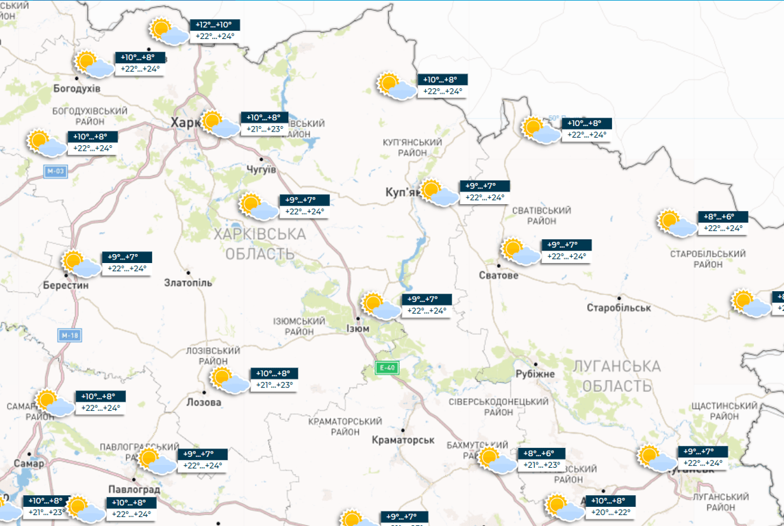 Погода Харківська область