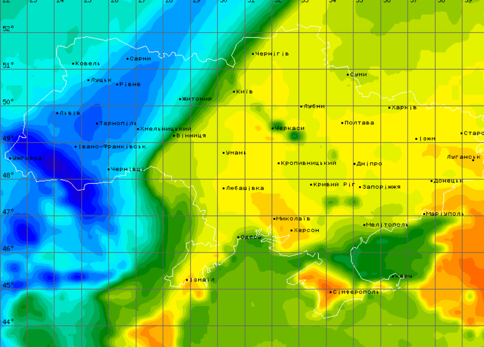Погода Львівська область 29 вересня