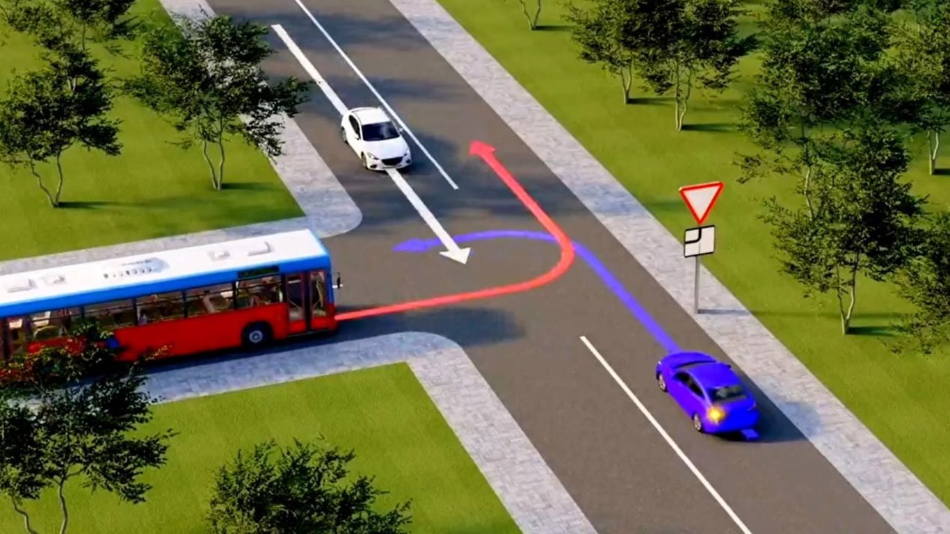 Тест по ПДД: помогите начинающим водителям разъехаться на перекрестке
