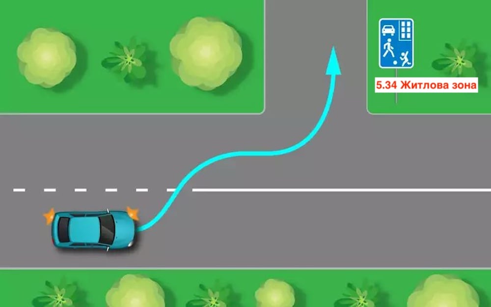 Тест з ПДР: чи дозволений поворот ліворуч?