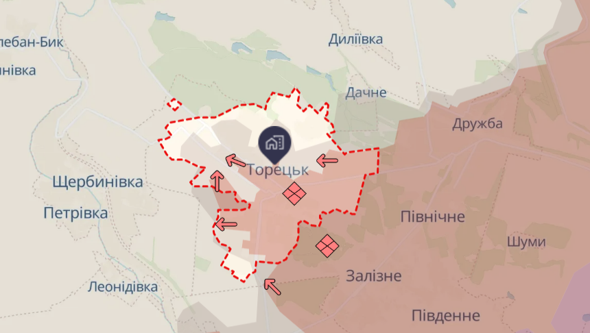 Какая ситуация в Торецке на 7 января 2025 года