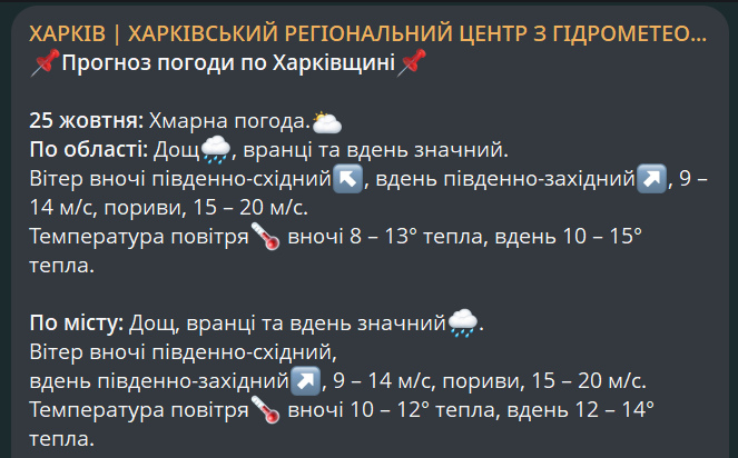 Мокрый и ветреный день — какой будет погода в Харькове завтра - фото 1
