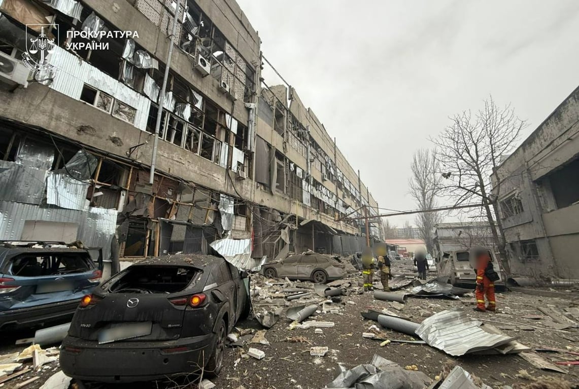 Russian shelling of Dnipro on December 1