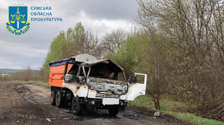 На Сумщині росіяни скинули вибухівку на вантажівку — водій не вижив - 285x160