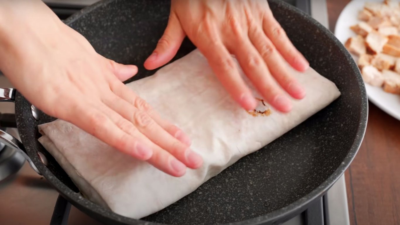 рецепт ужина с лавашом и курицей и овощами