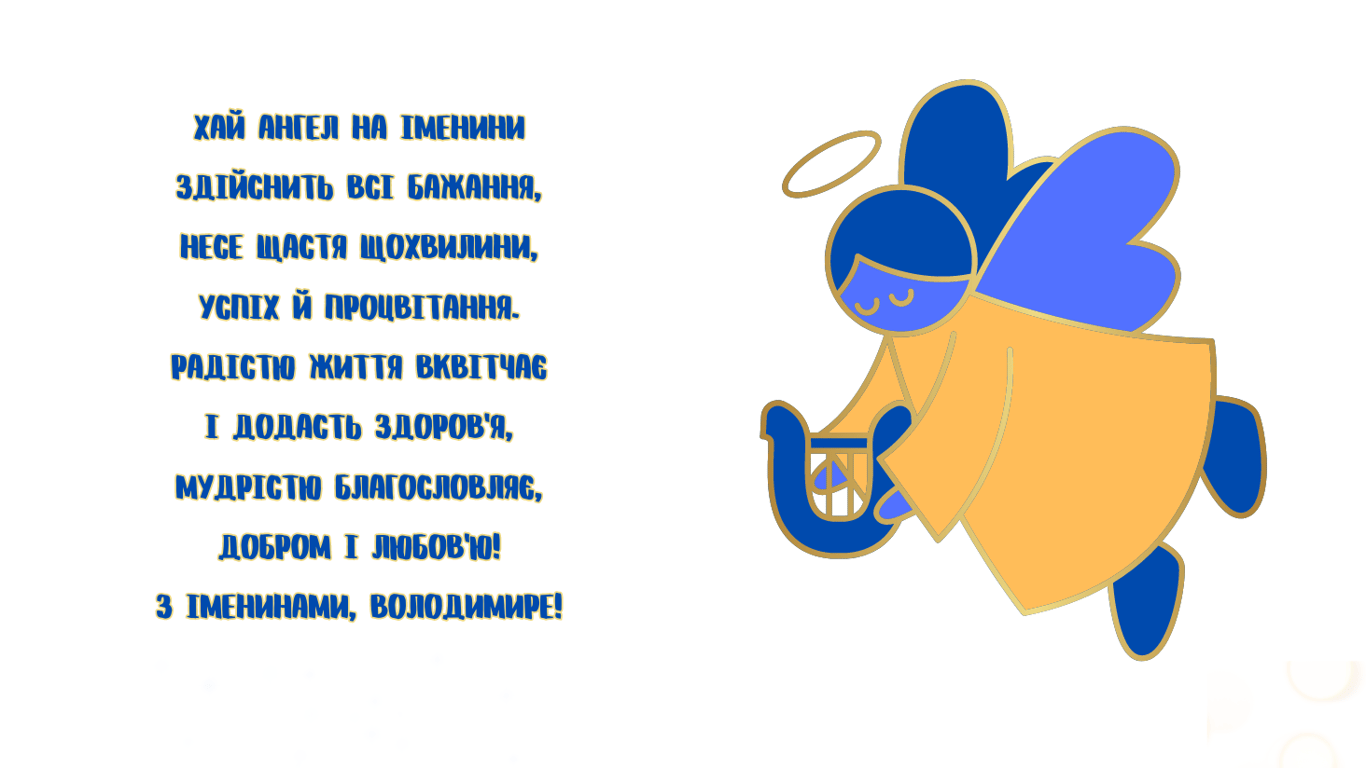 З Днем ангела Володимира 2024 року — листівки до свята 15 липня