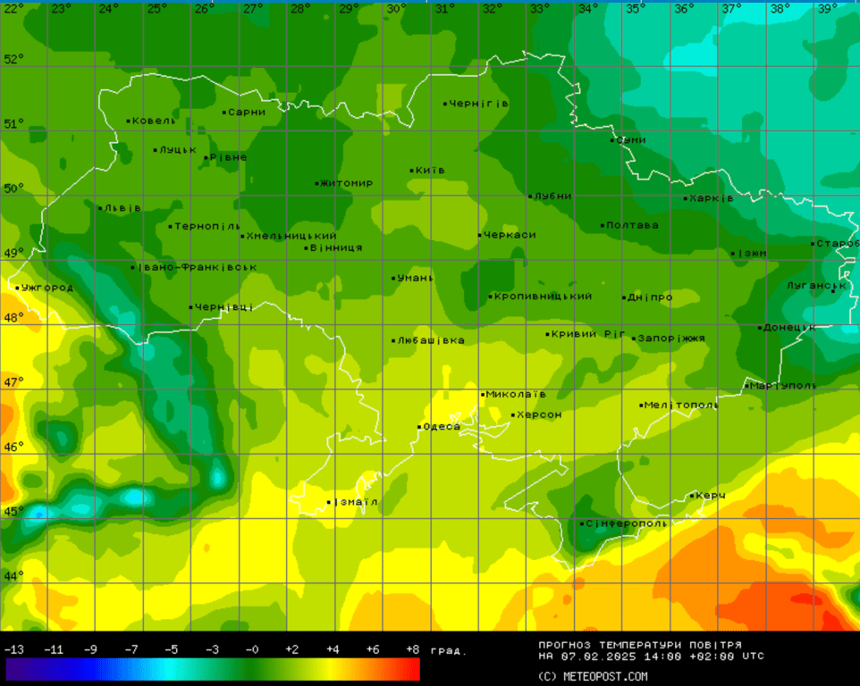 Погода в Україні завтра 7 лютого