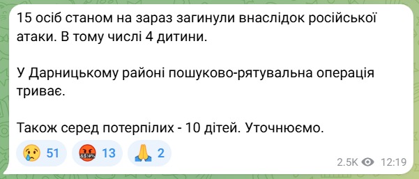 Кількість жертв після обстрілу 28 серпня зросла
