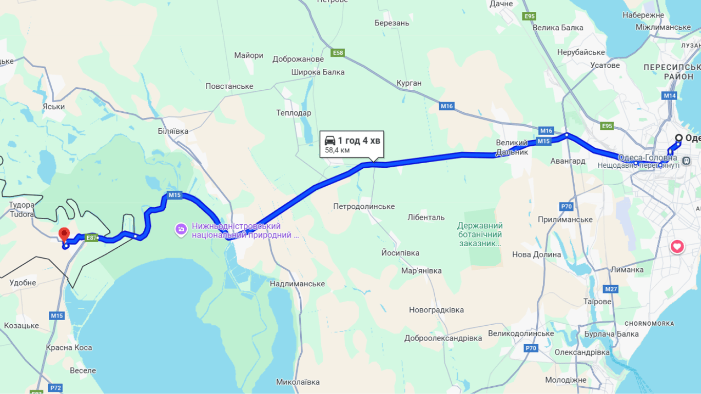 Затори на трасі Одеса-Рені