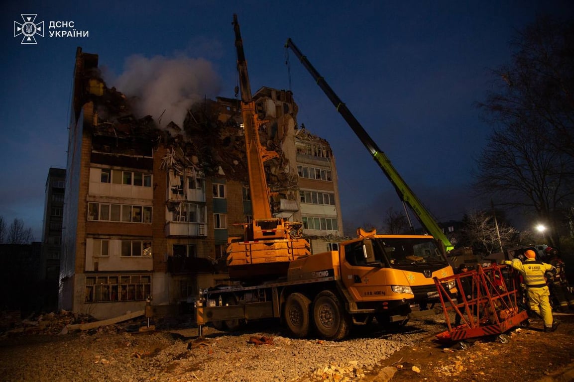 Russian attack on Ternopil November 19