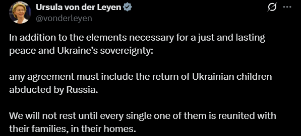 ЄС готує саміт щодо повернення дітей — Урсула фон дер Ляєн - фото 1