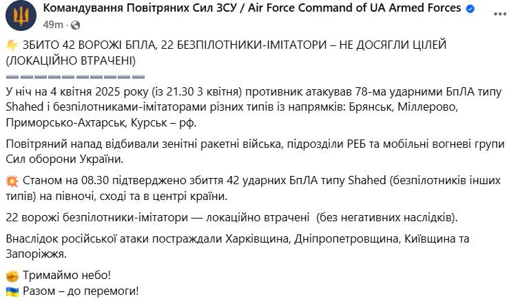 Атака БпЛА на Україну