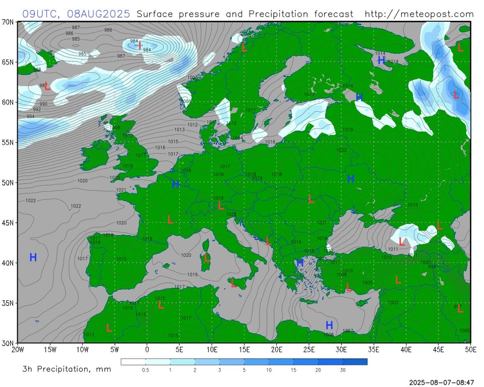 Прогноз погоди в Україні на 8 серпня
