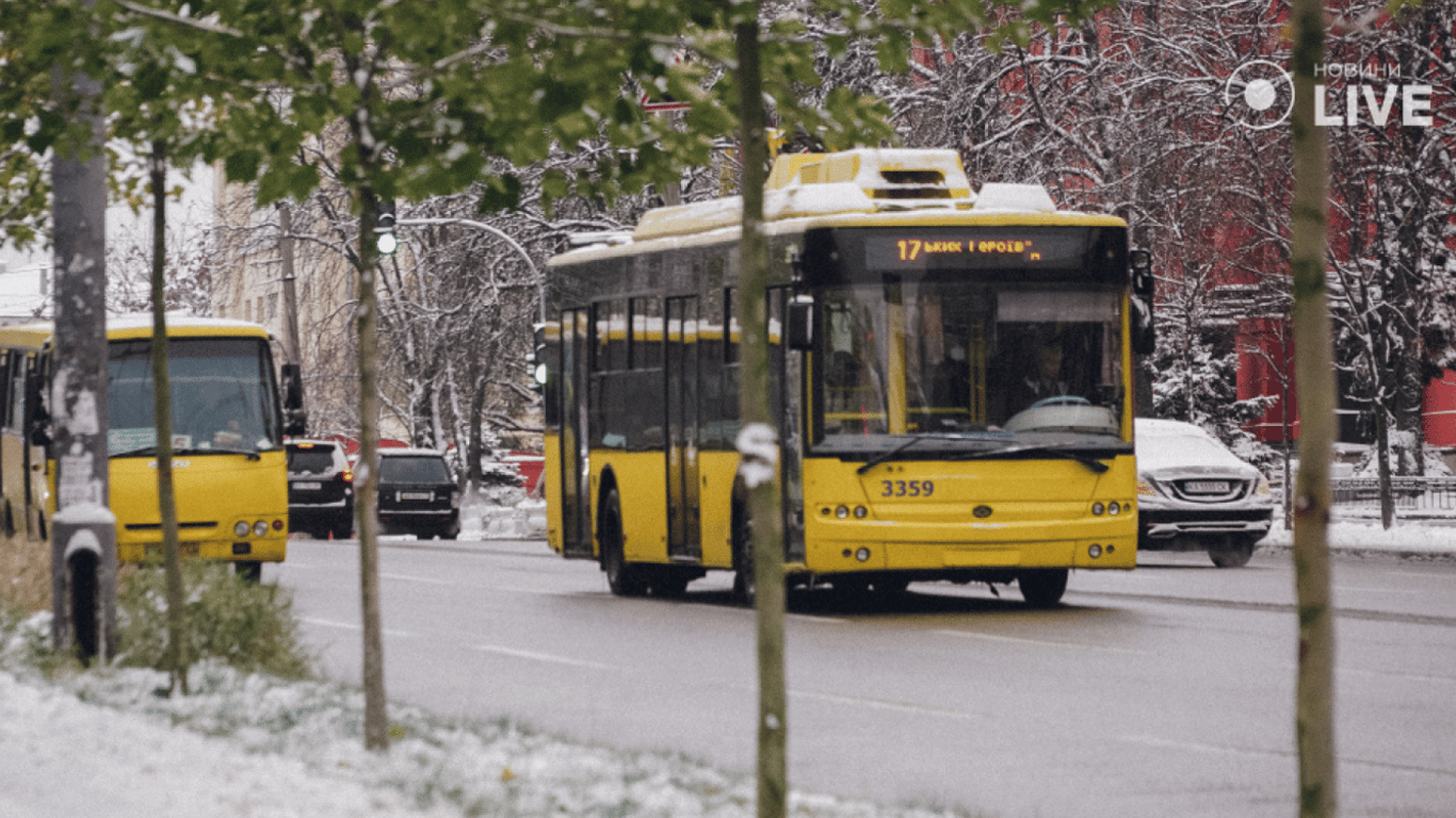 В Киеве сменят маршруты движения некоторых автобусов с 1 января