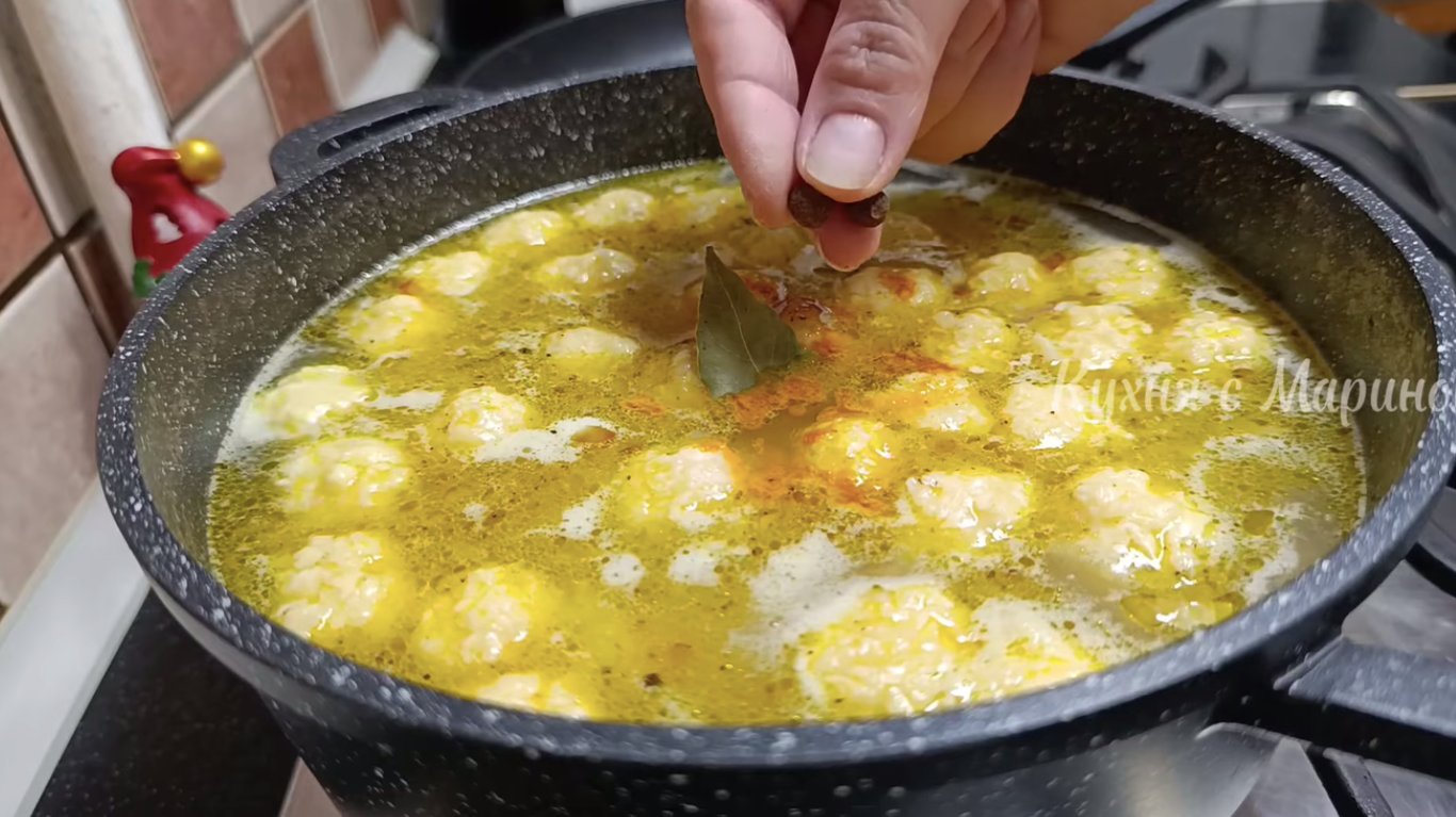 рецепт супу за 20 хвили з сирними галушками