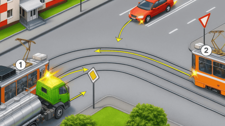 Тест ПДР на складному перехресті — хто перший та останній - 285x160