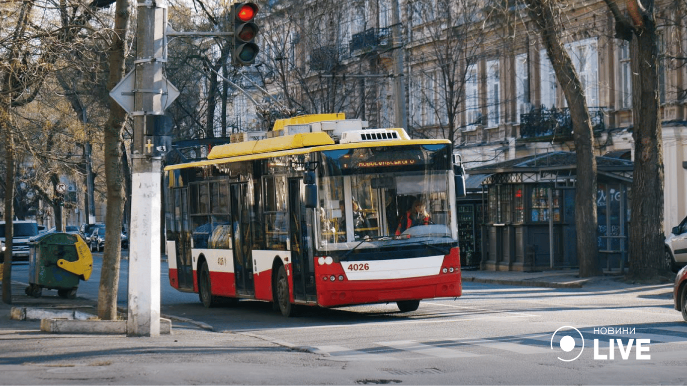 Робота тролейбусів та трамваїв в Одесі 27 січня