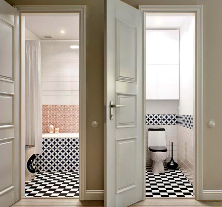 A bathroom that does not irritate - how to choose a convenient format for an apartment - photo 1
