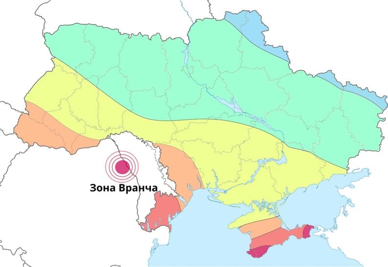 Зона Вранча. Фото: bukinfo